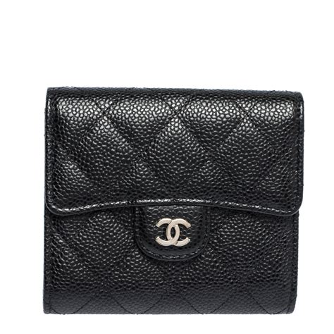 chanel tri-fold wallet caviar|Chanel Trifold Caviar Wallet .